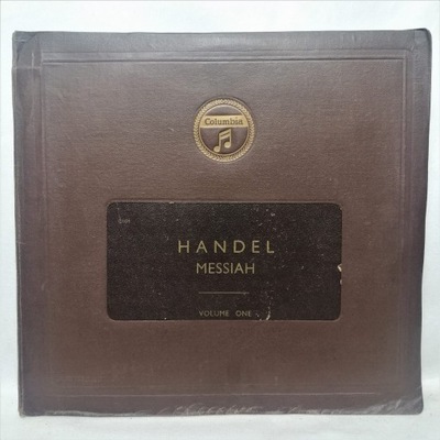 Album Handel Messiah 10 x 12" Oratorio Volume ONE Columbia 78 RPM