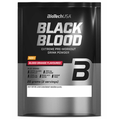 Przedtreningówka BioTech USA Black Blood NOX+ Pomarańcza Saszetka 20 g