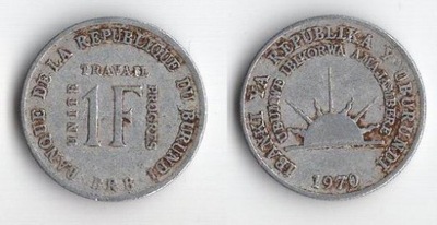 BURUNDI 1970 1 FRANC