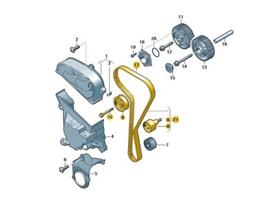 KOMPLEKTAS SKIRSTYMO SISTEMOS BENZINAS 1.0/1.2/1.4 TSI SEAT OE 