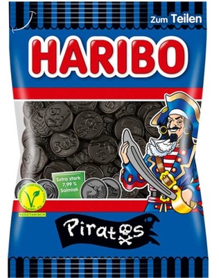 HARIBO żelki PIRATOS lukrecja Z NIEMIEC