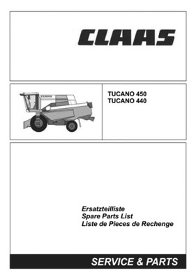 CLAAS TUCANO 440, 450 - KATALOG PIEZAS DE REPUESTO  