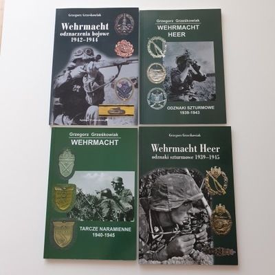 Wehrmacht Odznaki Odznaczenia 4 Książki