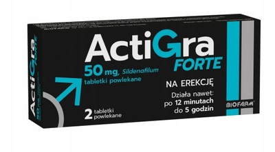 Actigra Forte 50mg 2 tabl. erekcja potencja