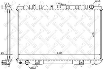 РАДІАТОР NISSAN X-TRAIL 2.2DCI 01-