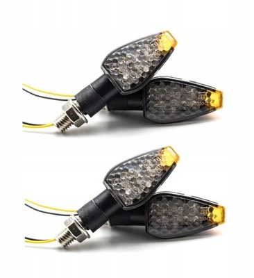 LUCES DIRECCIONALES QUAD MOTOR SCOOTER LUCES DIRECCIONALES DYMIONE 12 DIODO LUMINOSO LED 4 PIEZAS !!!  