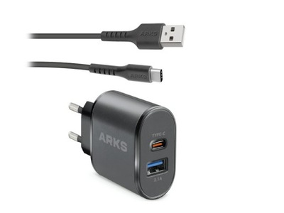 Ładowarka sieciowa ARKS 10W+ Kabel USB - USB Typ C