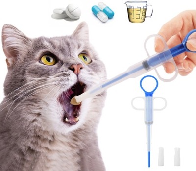 STRZYKAWKA APLIKATOR DO PODAWANIA LEKÓW TABLETEK KOTOM PSOM DOZOWNIK