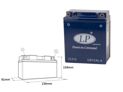 LANDPORT BATERÍA ZELOWY GB12AL-A (MG LB12A-3) BEZOBSLUGOWY - ZALANY (20)  