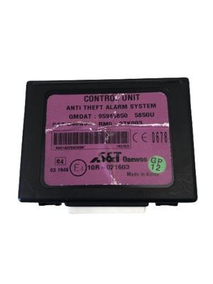 Блок керування модуль сигналізація chevrolet spark 95985850 фото №1