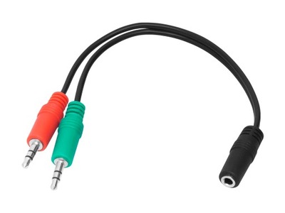 ADAPTER ROZGAŁĘZIACZ MINI JACK 2xGNIAZDO 3,5MM AUX