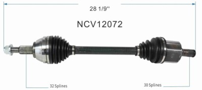 Приводной вал приводная передняя левая chrysler pacifica 2017-2025 fwd фото №1