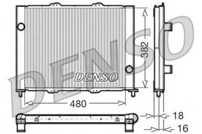 DENSO РАДІАТОР КОНДИЦІОНЕРА NISSAN MICRA C+C III,