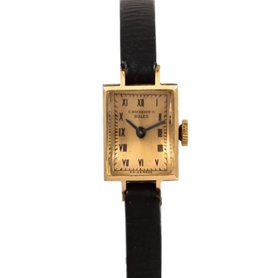 Złoty zegarek damski Rolex Bucherer 1938 rok