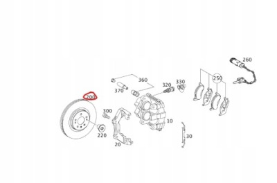 Оригинальная диск тормозная перед mercedes-benz r-klasa/ml/gl фото №1