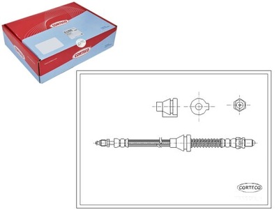 CORTECO ПАТРУБОК ТОРМОЗНОЙ 1029544 1029545 1035269
