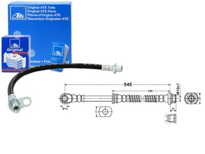 Шланг тормозной elast. mitsubishi lancer vii 1.3 фото №1