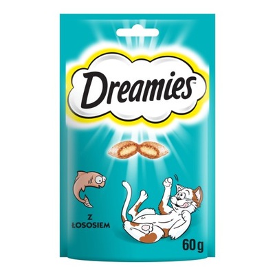 DREAMIES Wyborny Łosoś 60 g Przysmaki dla kotów