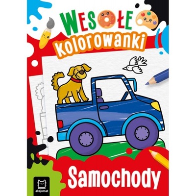 WESOŁE KOLOROWANKI SAMOCHODY KOLOROWANKA MALOWANKA AUTA