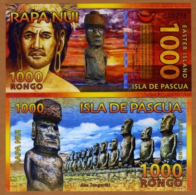 WYSPA WIELKANOCNA - RAPA NUI 1000 Rongo 2011 UNC