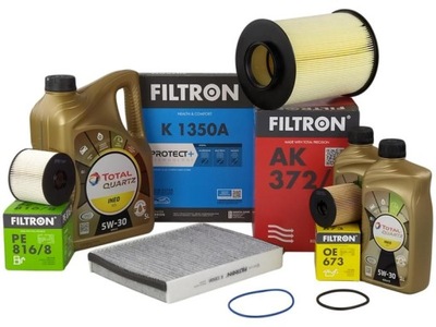 FILTRON FILTRY+OLEJ 5W30 7L FORD FOCUS 3 2.0TDCI  