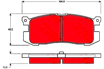 TRW TRINKELĖS HAM. MAZDA GAL. 626 1,8-2,2 87-97 