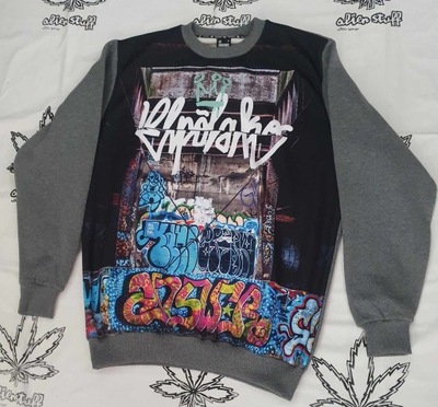 Bluza El Polako Grafiti szara XL