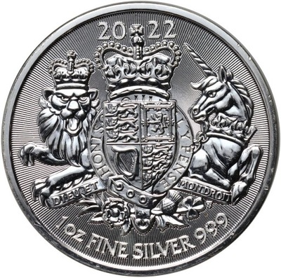 Wielka Brytania, 2 funty 2022, Royal Arms