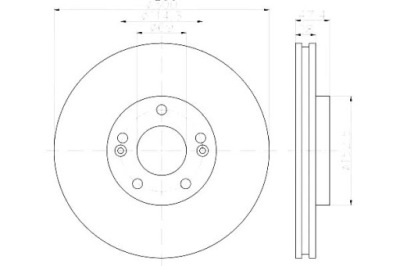 Hella pagid гальмівні диски гальмівні 2szt hyundai grandeur фото №1