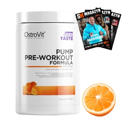 OSTROVIT PUMP PRE-WORKOUT 500 g POMPA SIŁA TRENING