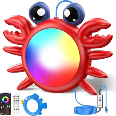 KRAB OŚWIETLENIE BASENOWE LED RGB APLIKACJA LyLmLe 20W IP68