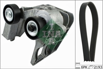 Набор ремень поликлиновый с ролики ford fiesta v ka street ka 1.3/1.6 09 фото №1