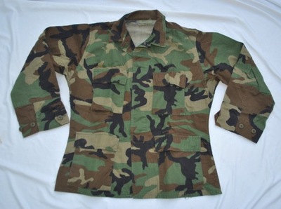 bluza wojskowa BDU WOODLAND MEDIUM SHORT MS US ARMY nyco