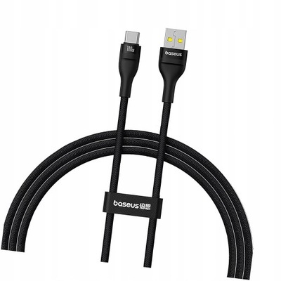 Kabel Baseus Flash 2 USB-A / USB-C 100W 1m czarny