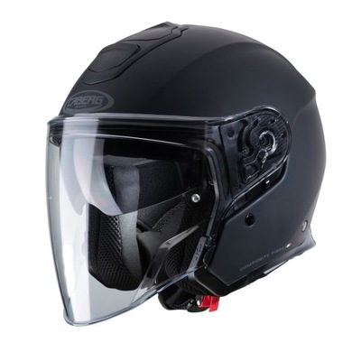 CABERG OFERTA CASCO ABIERTO JET ABIERTO FLYON MATT BLACK COLOR NEGRO MATE  