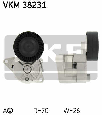 РОЛИК НАТЯЖИТЕЛЬНЫЙ PK SKF VKM 38231 VKM38231