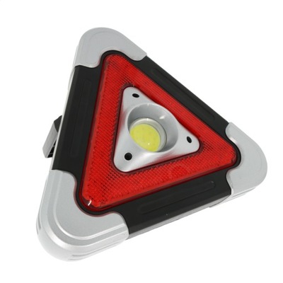 TRÓJKĄT BEZPIECZEŃSTWA OSTRZEGAWCZY SOLARNY LED DROGOWY DOBRZE WIDOCZNY