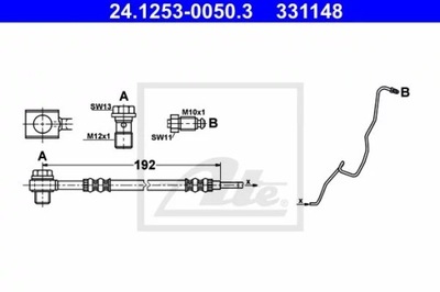 24.1253-0050.3/ATE CABLE HAM.TYL IZQUIERDO EN SOPORTE  