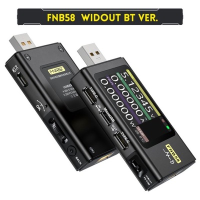 Bez stylu bluetooth FNIRSI-FNB58 PD USB Tester wol