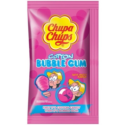 Chupa Chups Cotton Bubble Gum Tutti Frutti