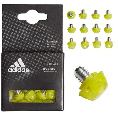 WKRĘTY KOŁKI ADIDAS DO BUTÓW TPU STUDS 8X6MM+4X9MM FJ6350 12 SZT.