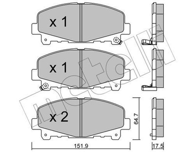 ZAPATAS HAM.HONDA ACCORD 08-  