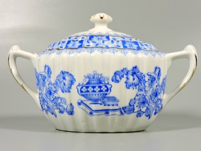 Cukiernica china blau porcelana Roslau Bawaria