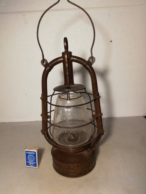 Stara lampa naftowa NIETOPERZ D.R.PATENT MADE IN THURINGIA
