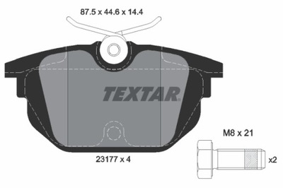 ZAPATAS DE FRENADO PARTE TRASERA ALFA ROMEO 145, 146, 155  