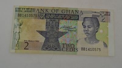 Ghana - banknot - 2 Cedis 1982 rok