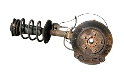 Амортизационная стойка поворотный кулак ступица суппорт левый перед nissan leaf i ze0 10- фото №1