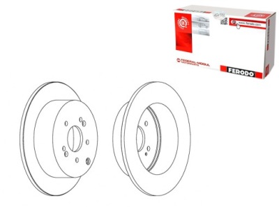 Тормозные диски тормозные 2szt. задняя hyundai santa fe ii 2.2d 2.7 03.06-12.12 фото №1