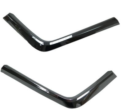 Mitsubishi asx 16- накладки бампера накладки хром нижні комплект фото №1