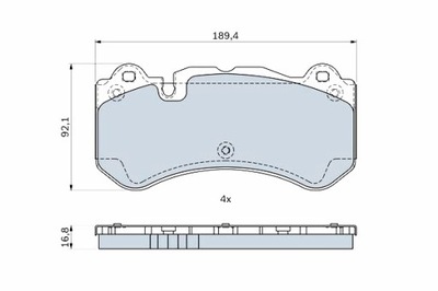 BOSCH ZAPATAS DE FRENADO PARTE DELANTERA MERCEDES CLS C219 SL R230 5.4 6.0 6.2  